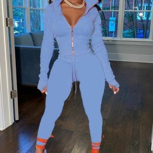 2 piece blue leggins and thin jacket